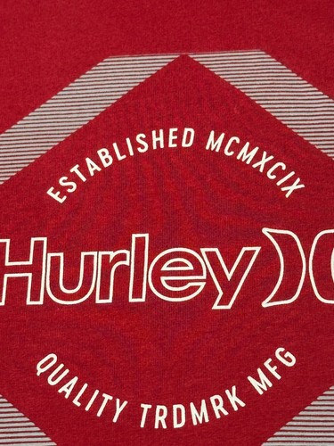 HURLEY - Camiseta Hombre Manga Corta - Talla 2XL - EXTRA EXTRA GRANDE - ROJA - Imagen 8 de 20