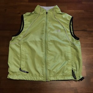 north face gilet green