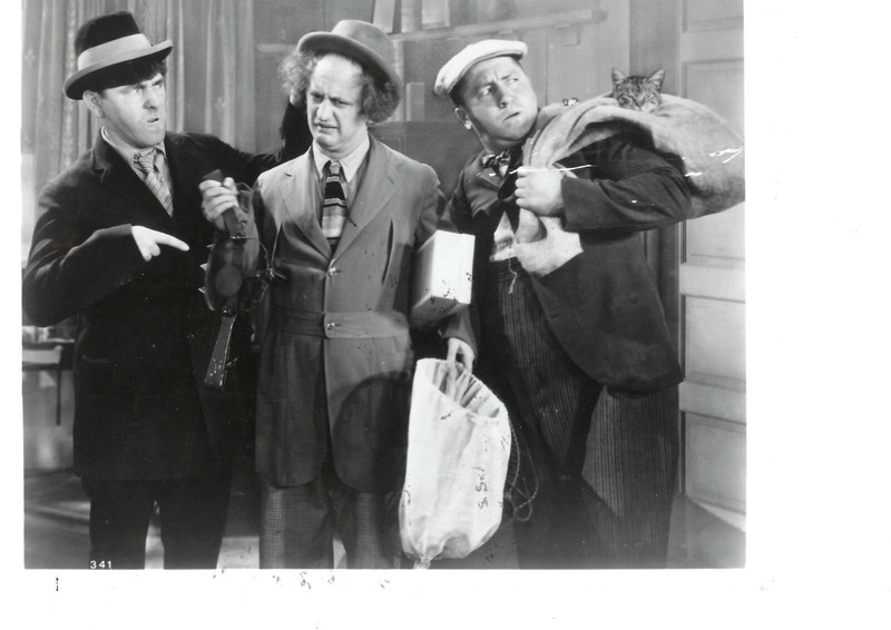 SUPER RARE!! 8X10 1950 ORIGINAL RELEASE OF 1936 3 STOOGES "ANTS IN THE PANTRY"