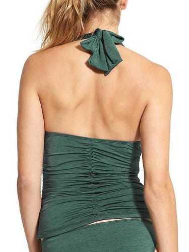 Tankini halter ATHLETA Aqualuxe, nuevo con etiquetas, mediano, negro - Imagen 2 de 3