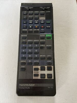 Sony Remote RM-762 KV27TX20 KV27XBR10 KPR46EX30 KV27HSR10