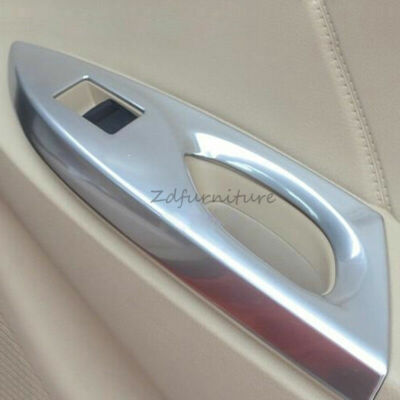 For Toyota Vios Yaris Sedan 2013-2015 chrome Interior Door Armrest Cover Trim
