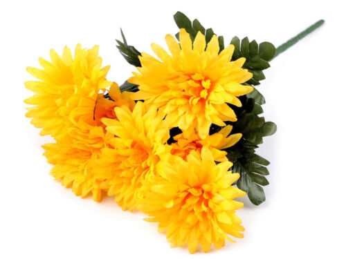 Kunstblumen künstliche Blumen Rosen Chrysantheme Blumenstrauß wahlweise - Bild 7 von 9