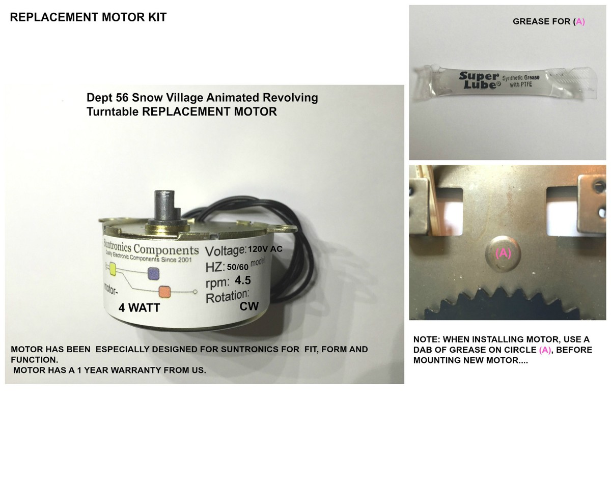 Dept 56- Animated Revolving Turntable -734409078215- Replacement