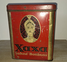 Xaxa Sahne Bonbons alte Blechdose Blechbüchse Dose Deko Werbung