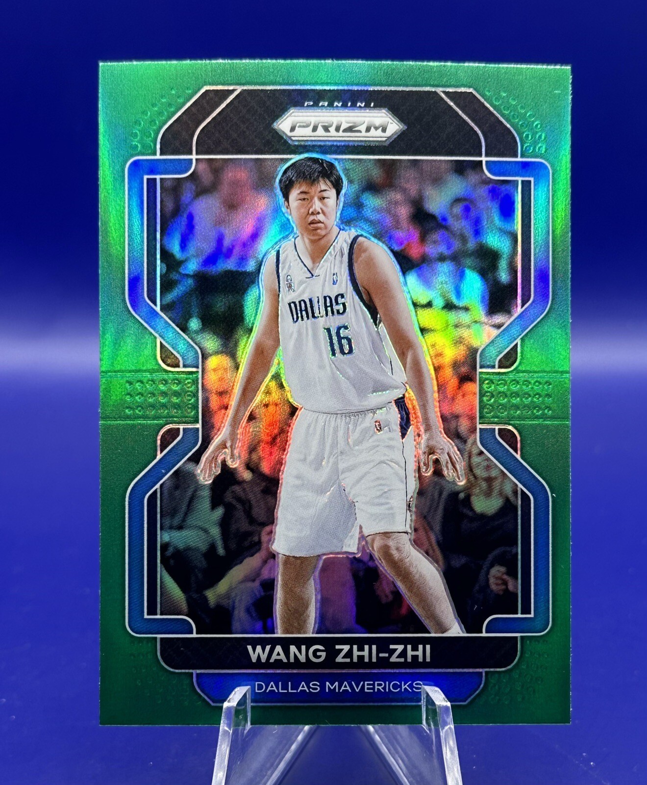 2021-22 Panini Prizm WANG ZHI-ZHI Green Prizm #273 Dallas Mavericks