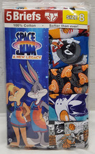 5 Boys Boxer Briefs Size 8 Space Jam Underwear New