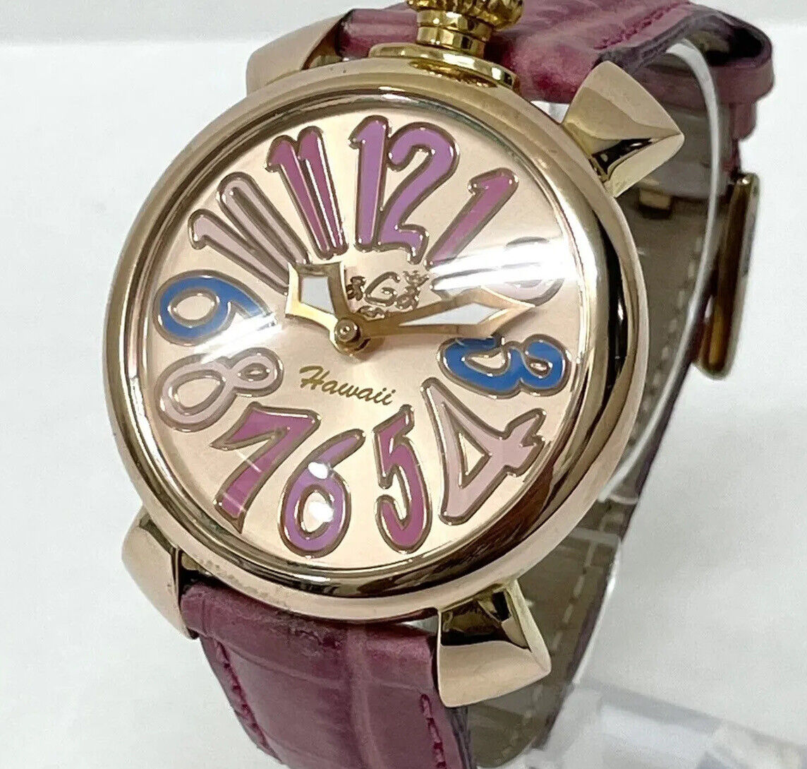 Manuel Gaga Milano 46 mm rose or hawaïen limité