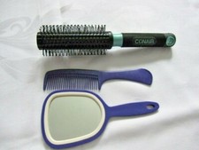 Lot sale Conair Pro Hair Brush with Nylon Bristle, Round Full  comb  mirror