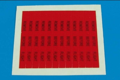 MW22 AEROBONUS 320003 REMOVE BEFORE FLIGHT FLAGS - BLACK LETTERING 1/32 ACCESSOR