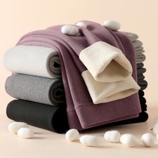 Women Winter Warmer Fleece Lined Pants Thick Thermal Warm Leggings High Waist