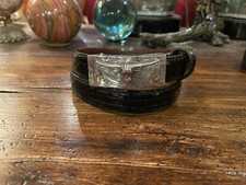 Mexican Longhorn Sterling Silver 14K Belt Buckle 29-31  -1  new    