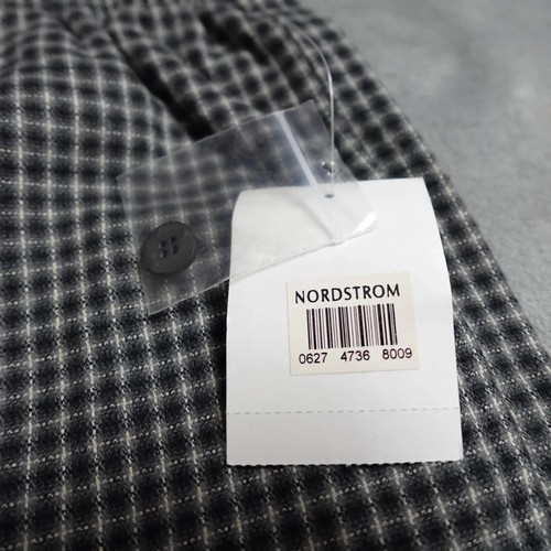 Nordstrom Work Pants Men's XL Grey Plaid Drawstring Waist Activewear Casual - Picture 2 of 11