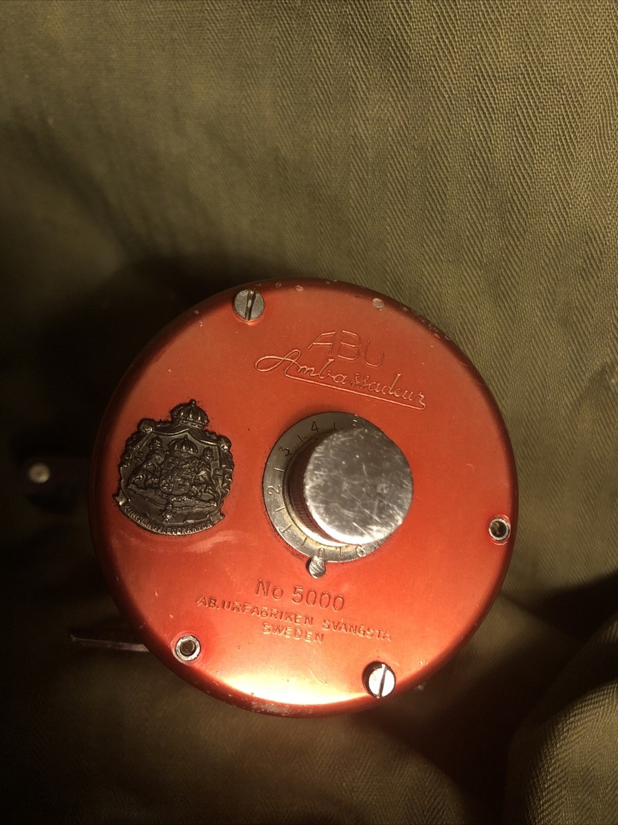 Abu Ambassadeur 5000 Fishing Reel Circa 1960s scarce bait Caster