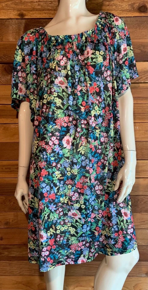 CAMISÓN VINTAGE H&M MULTICOLOR FLORAL TALLA XL #16021 Foto 2 de 4