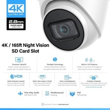 AMCREST 4k ULTRA HD, IP8MT2599EW 164ft NightVision, Weatherproof, SD CARD SLOT