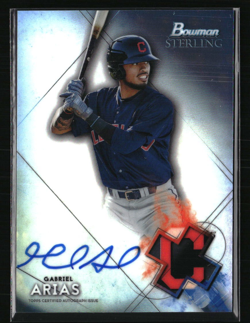 Gabriel Arias 2021 Bowman Sterling Prospect Autographs Indians #BSPAGA