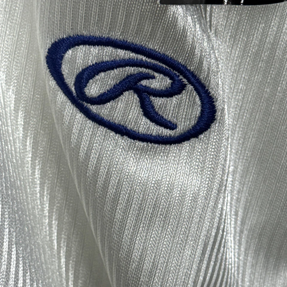 Pantalones Cortos de Baloncesto Rawlings Para Hombre 2XL Blanco Azul Baloncesto Elástico Foto 3 de 4