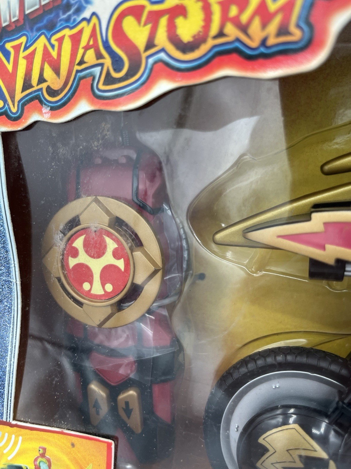 Power Rangers Ninja Storm Crimson Thunder Radio Control Tsunami Cycle 2003 New