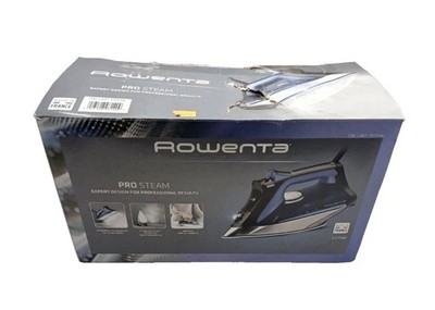 Used Rowenta Pro 1775W Steam Iron Blue Gray Stainless Soleplate Great Condition