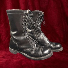 Vintage Steel Toe Carolina Leather Boots - Size 8.5 Mens