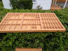 Hamilton Letterpress Tray Printers Type Case Drawer Shadow Box Display Vintage