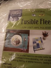 Pellon Fusible Fleece 45" X 60" Low Loft 100 Polyester 987F White Iron-on