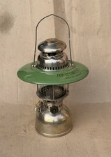 VINTAGE BRASS 826 ORIGINAL PETROMAX MADE IN GERMANY WITH ENAMEL SHADE