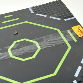 1991 LEGO 6710 Pair / 2  Space Landing Pad Baseplates Black New in Package +Wear