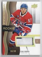 2023-24 Upper Deck Premier Rookie Patch Sean Farrell /49