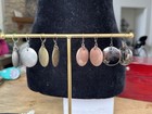 Leverback Earrings. Bronze, Silver, Gunmetal Gold Set Of 4 Joan Rivers Disc