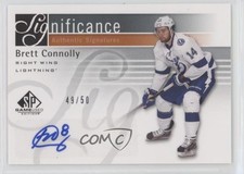 2011-12 SP Game Used Edition SIGnificance 49/50 Brett Connolly #SIG-BC Auto 2du