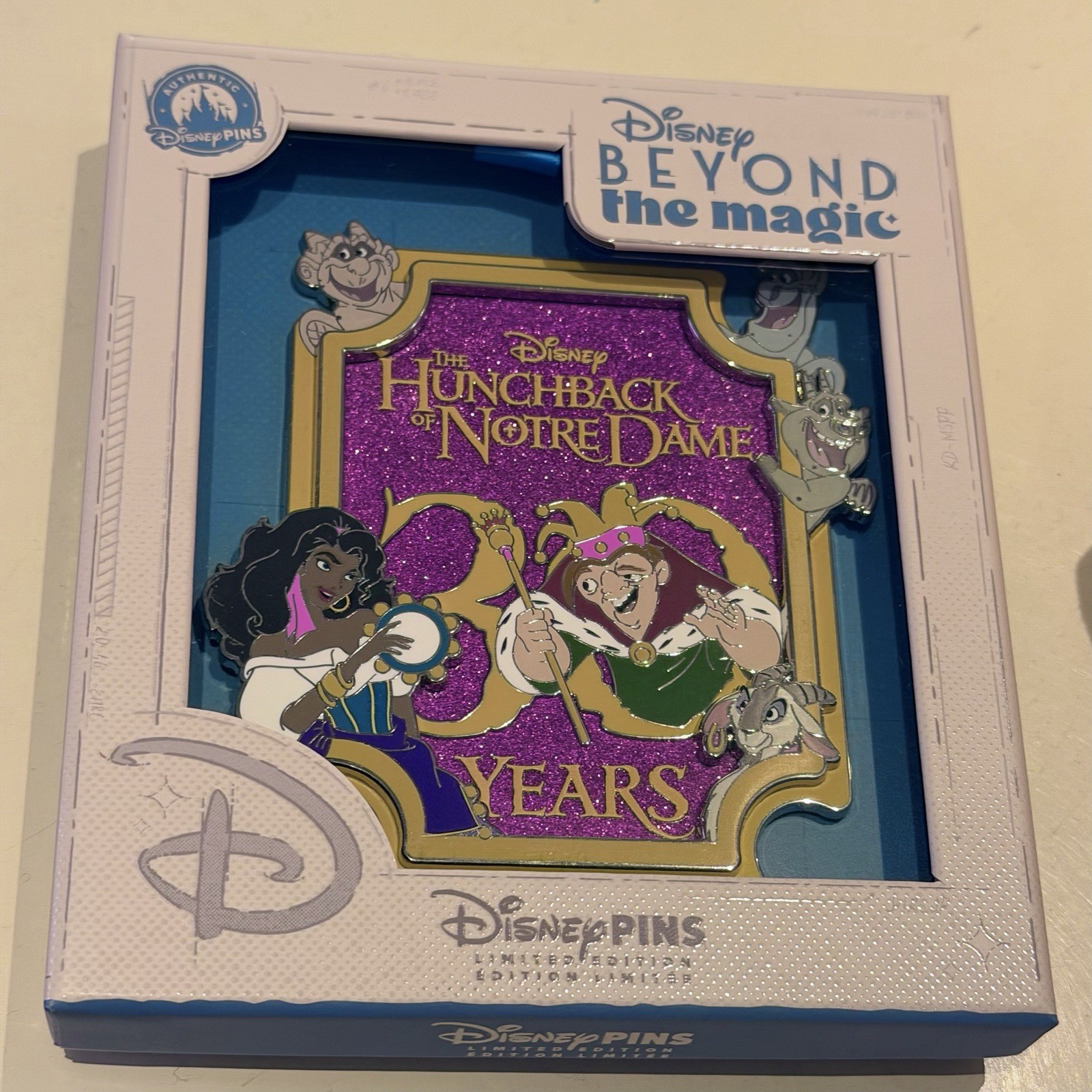 2026 Disney D23 Hunchback of Notre Dame 30th Anniversary LE800 Jumbo Pin
