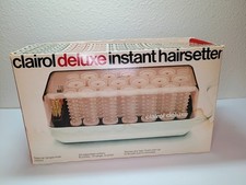 Vtg CLAIROL DELUXE Instant Hairsetter C40 20 Hot Roller White