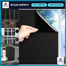 Blackout Window Film For Home Privacy 17.5 X 118.1 Uv Protection Easy Insta