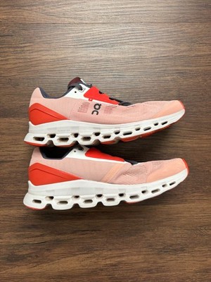 On Cloudstratus Rose/Red Running Shoes