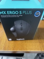 Logitech MX Ergo S Plus Wireless Trackball Gaming Mouse in Black 910-007247