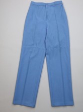 Vintage 70s Levis Womens 14 Knit Wide Leg Chino Pants Trousers Carolina Blue USA