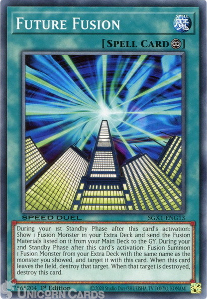 SGX1-ENG13 Future Fusion Common 1st Edition Mint YuGiOh Card
