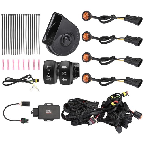 Turn Signal Kit Compatible with 2020+ Can-Am Defender Kit Self Cancelling