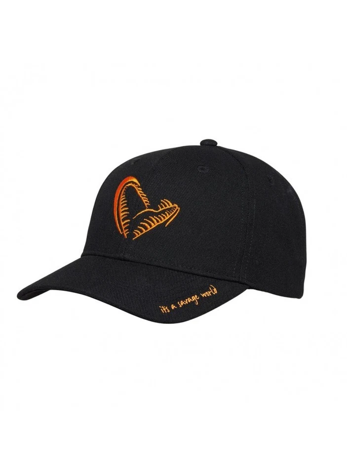 Savage Gear Jaw Baseball Cap Black Angelkappe Snapback Outdoor - Bild 1 von 1