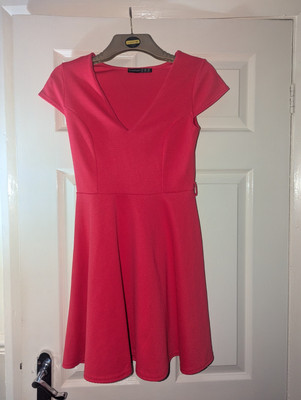 atmosphere pink dress French atmosphere black and hot pink pencil dresses