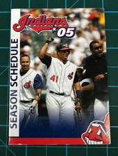 Cleveland Indians Season Schedule Pocket Schedule MLB Baseball 2005 Stouffer's