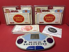 Vintage 1997 Tiger Family Feud Handheld Electronic Game  3 Cartridges