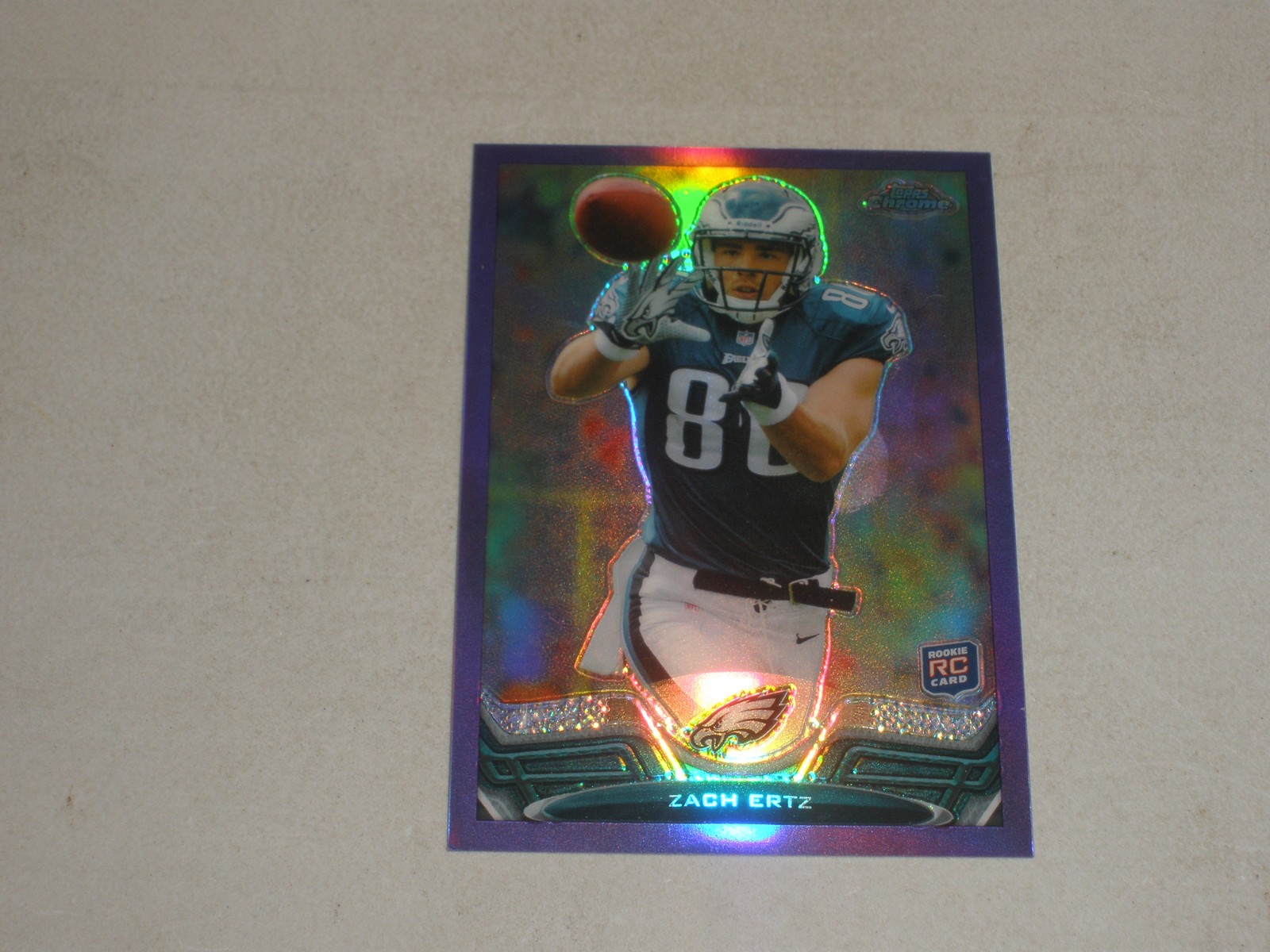 2013 Topps Chrome Purple Refractor #76 Zach Ertz 342/499 Rookie RC