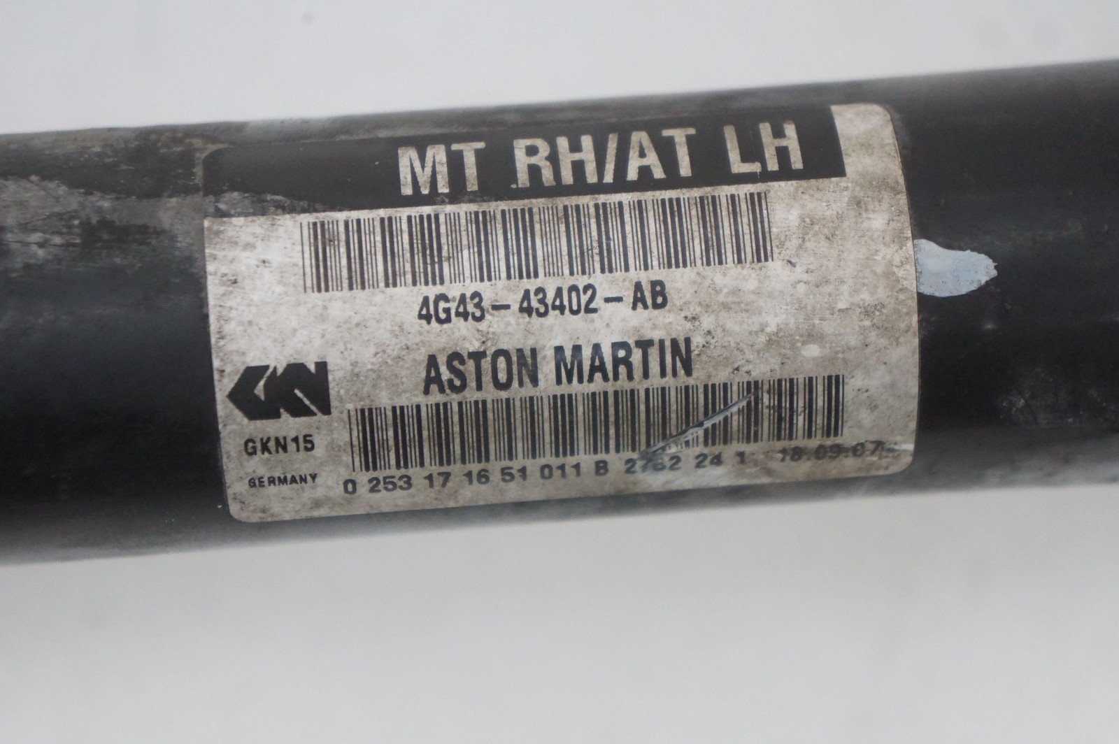 Rear Right Passenger Cv Axle Shaft OEM 4G43-43402-AB Aston Martin V8 Vantage 08