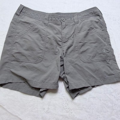 The North Face Shorts Hiking Cargo Gray Embroidered Logo Size 4