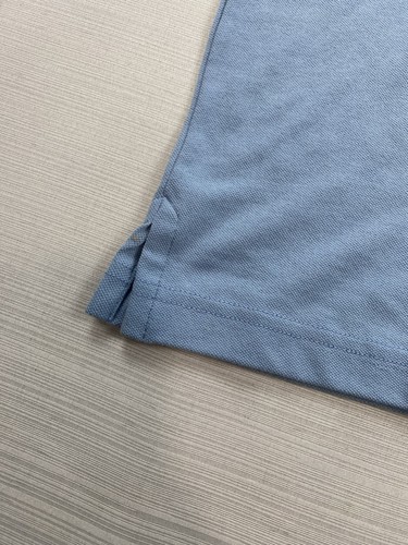 Camisa Polo Lands' End Para Mujer Manga Corta Secado Rápido Malla Azul Anochecer Mediana NUEVA - Imagen 4 de 14