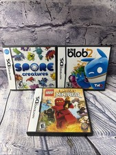 Nintendo DS Games Lot Of 3 All CIB: Spore, Ninjago, Blob 2 Read Description
