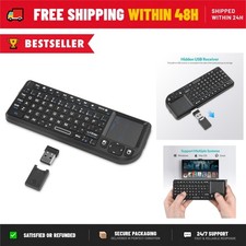 Rii X1 PLUS Mini 2.4G Bluetooth Keyboard with Backlit Touchpad for Smart TV HTPC